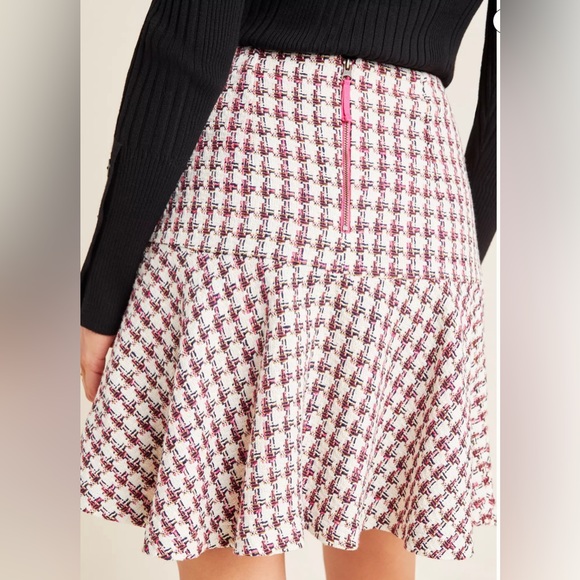 Anthropologie   NWT Maeve Bobbie Plaid Flounced Mini Skirt - Picture 4 of 13